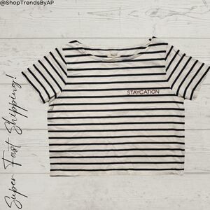 Madewell Staycation Striped Scoop Neck Tee